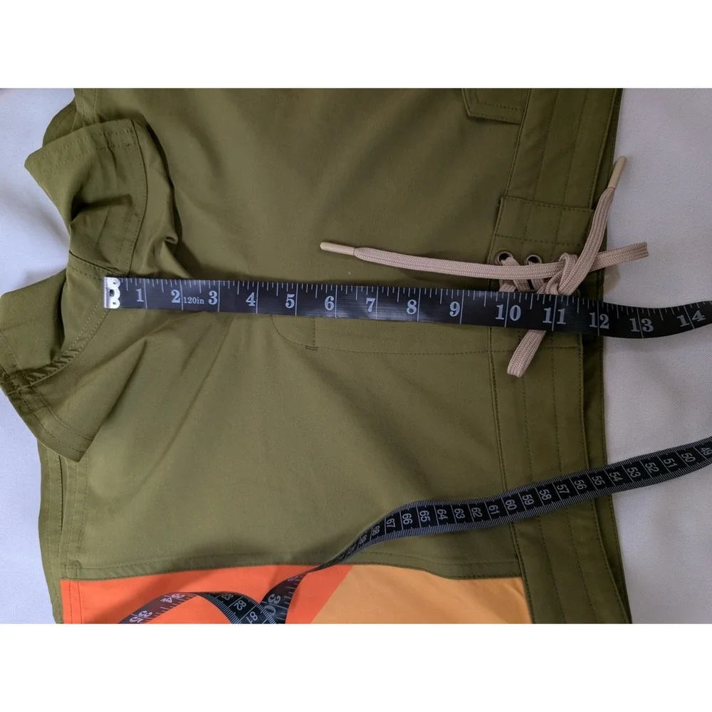 Women's Birdwell Beach Britches Army Swim Trunks Sz 6 Army Green Pocket Rare